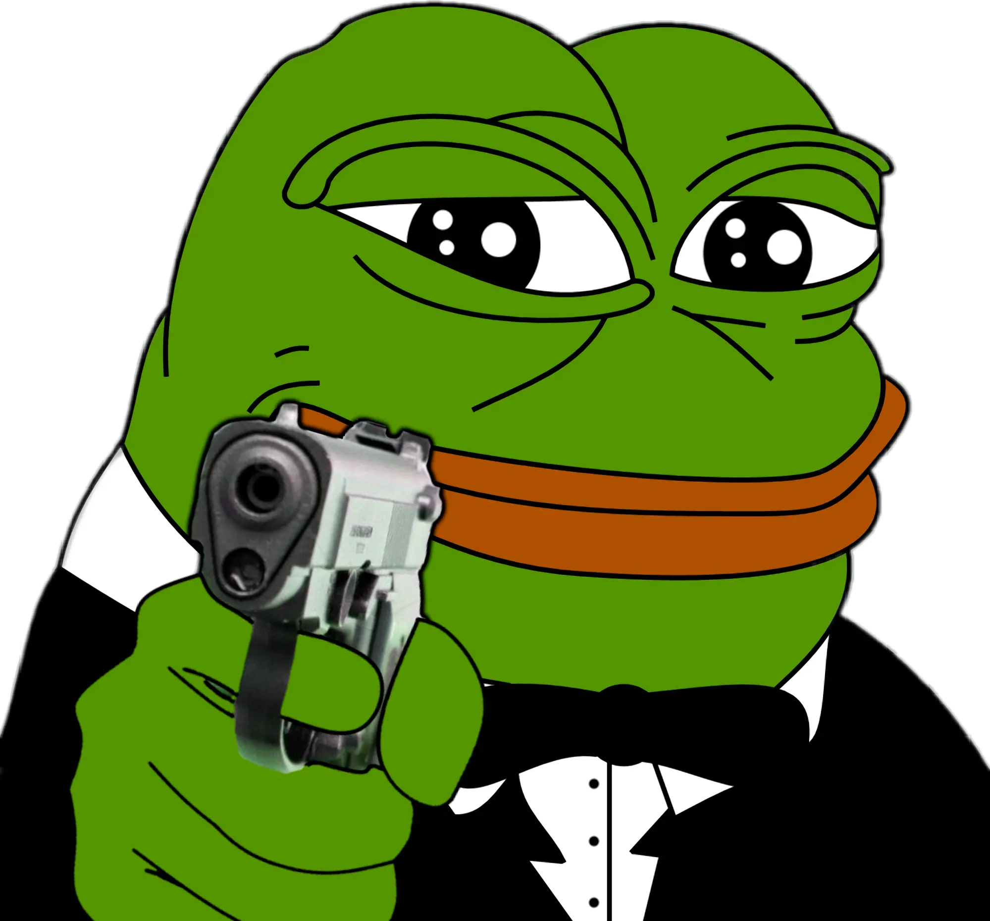  pepe meme rarepepe gun delete Pepe Cheers