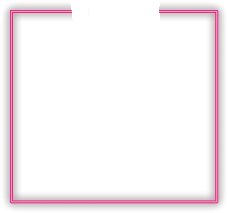  glow freetoedit neon square pink frame border Ivory