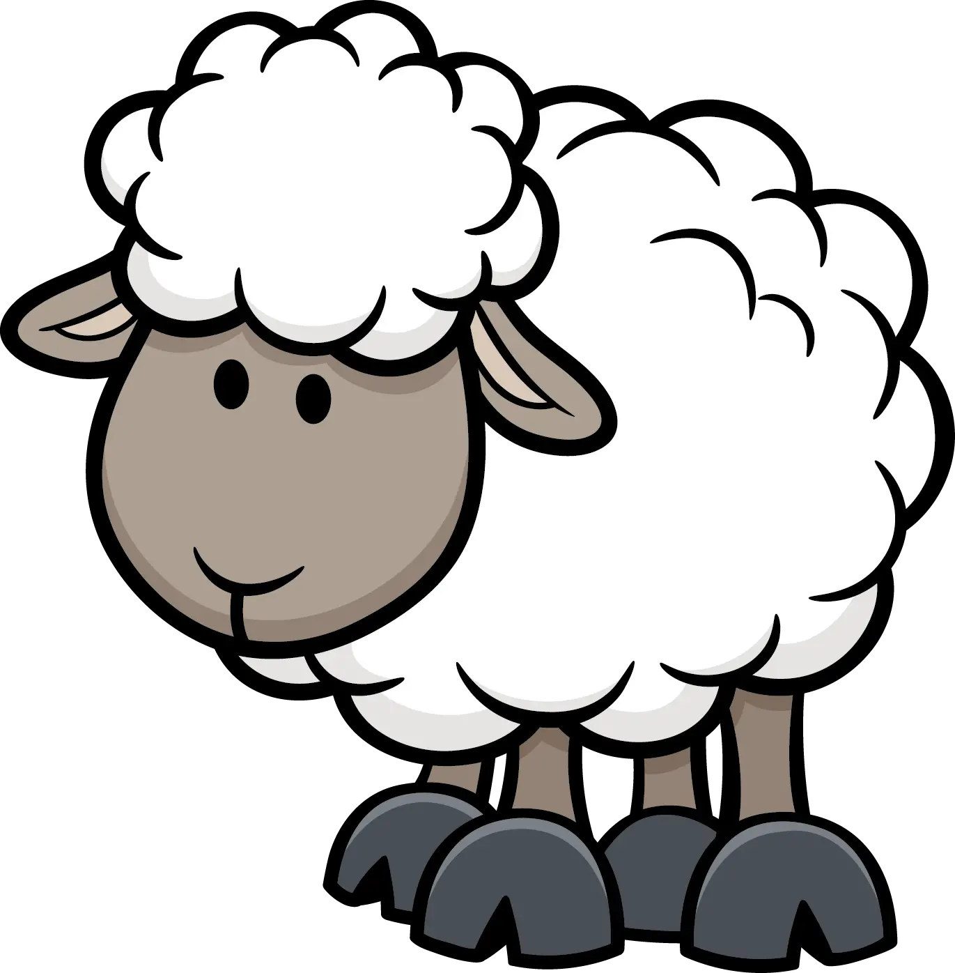  Sheep Animals Cartoon Illustration Download Hq Png Cartoon Sheep Png