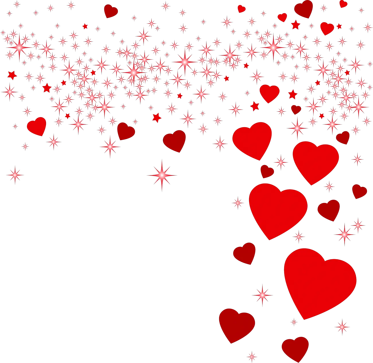  Heart Valentines Day Clip Art Floating Love Hearts Png