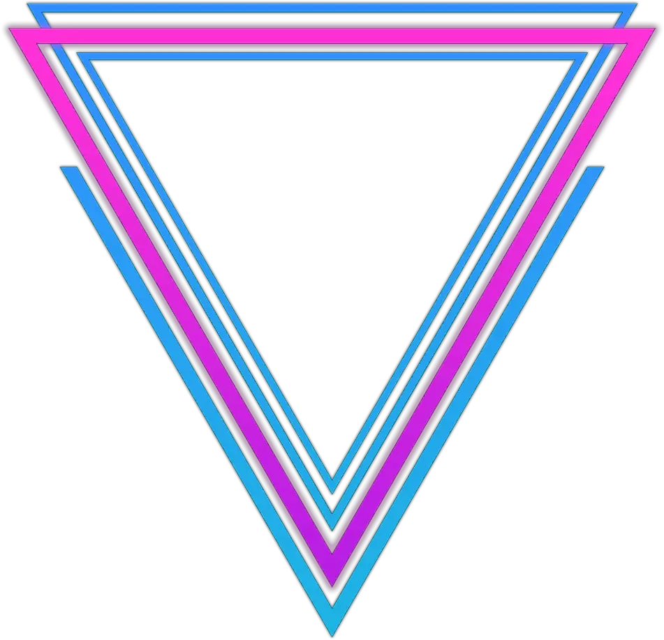  neon glow effect neoneffect border triangleart Star Made Of Triangles