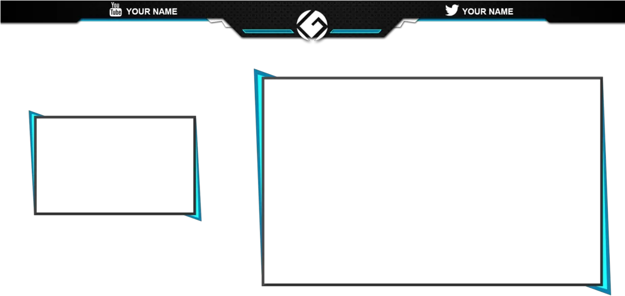  Transparent Cam Overlay Png Webcam Overlay Blue Free
