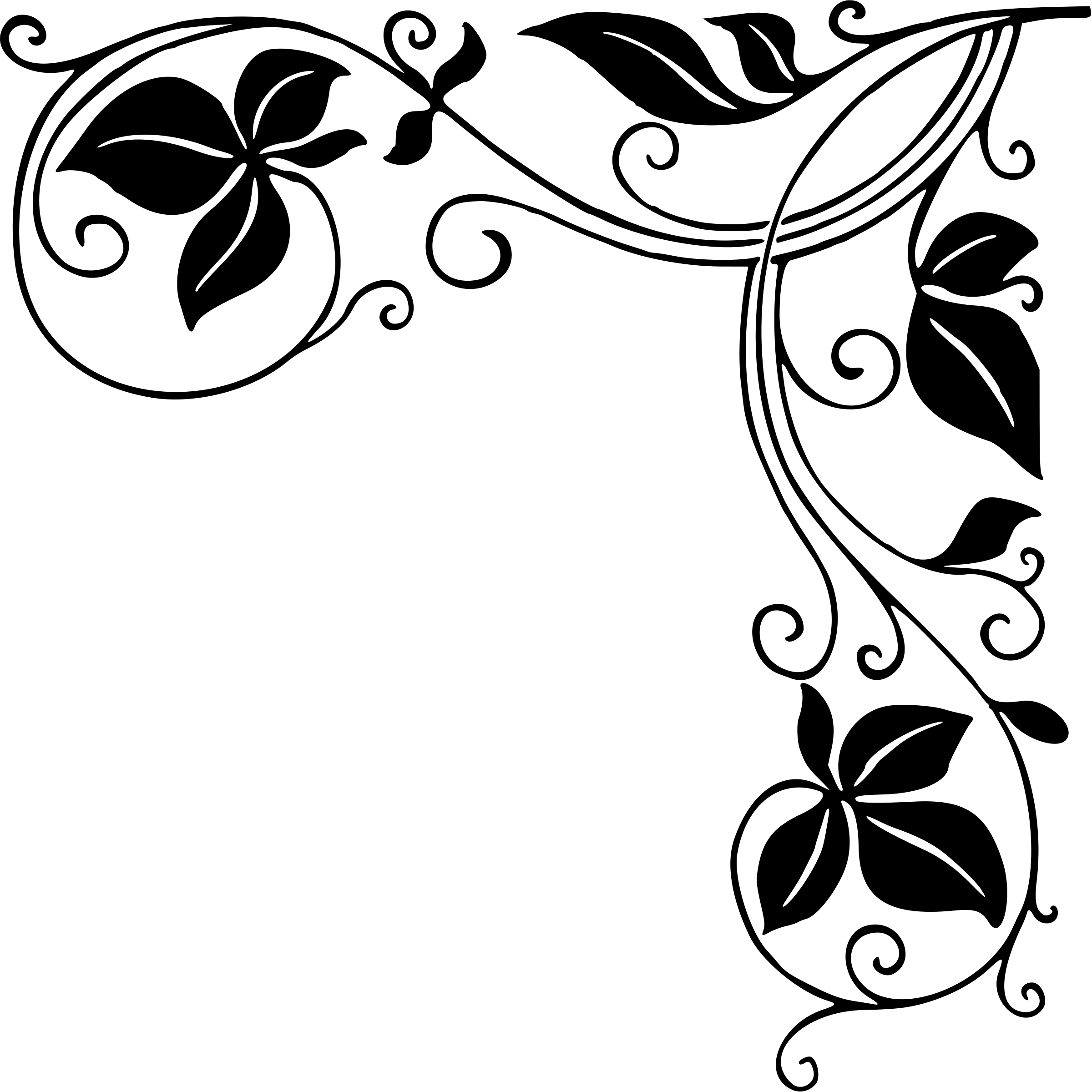  Corner Clipart Png Border Design Black And White