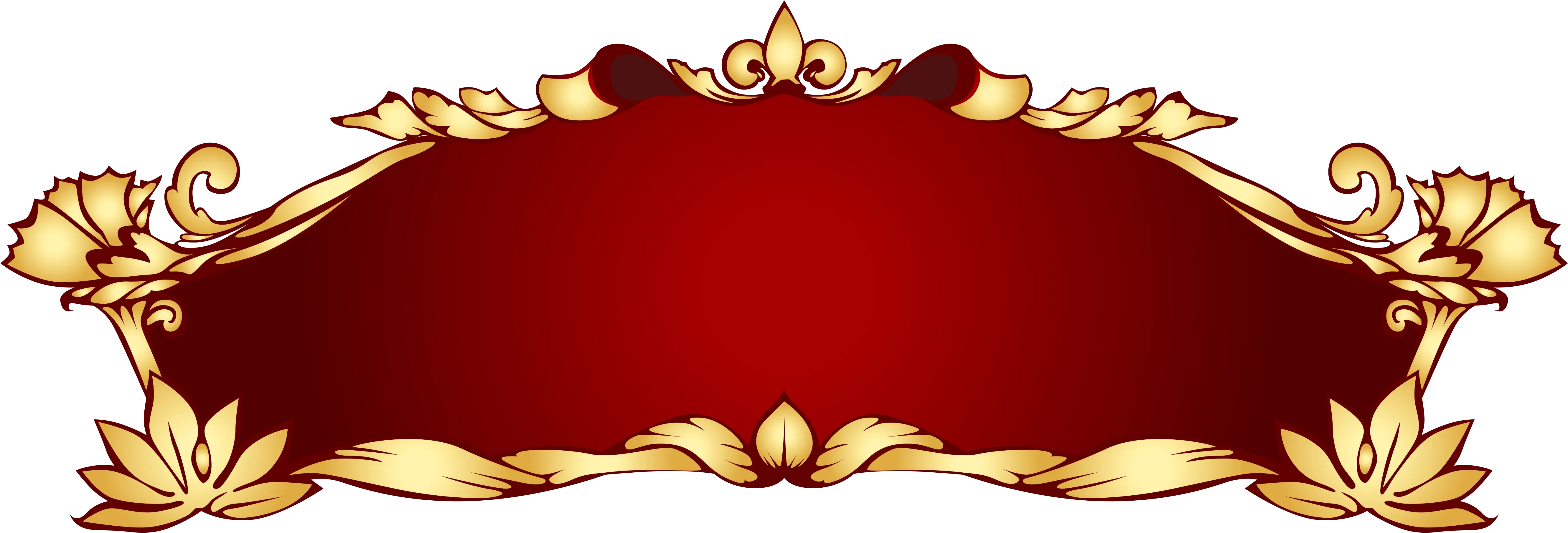  Transparent Red Deco Banner Png Picture Labels Clip Art Banner Png