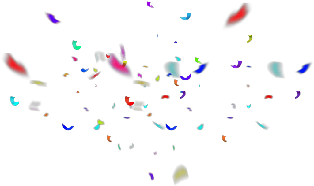  Flying Color Ribbon Cartoon Color Paper Flying Png