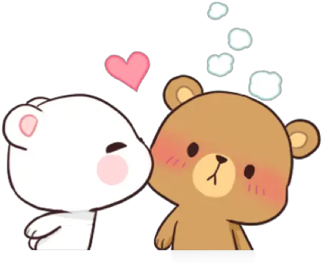  aesthetic love red hearts lovecore cute soft Milk And Mocha Bear