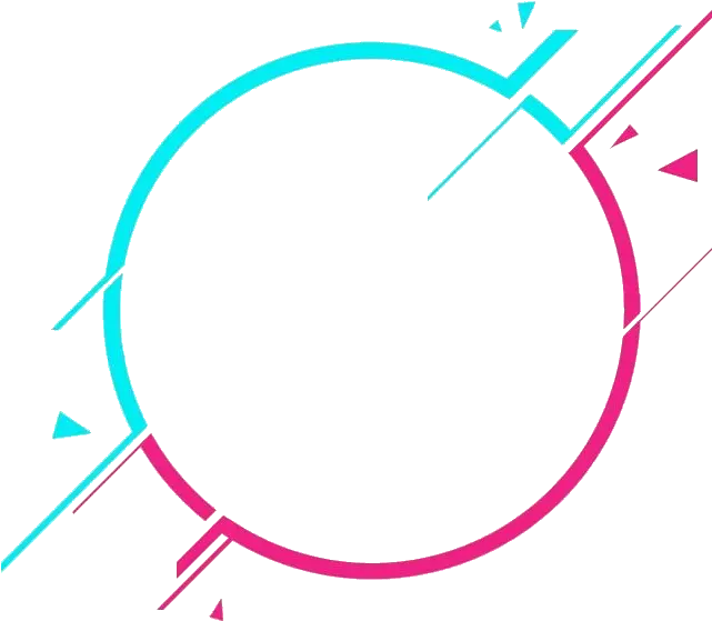  kpop circle frame border lines line triangles Logo Template Png