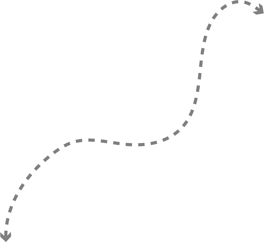  Curved Dotted Lines With Arrow Chain