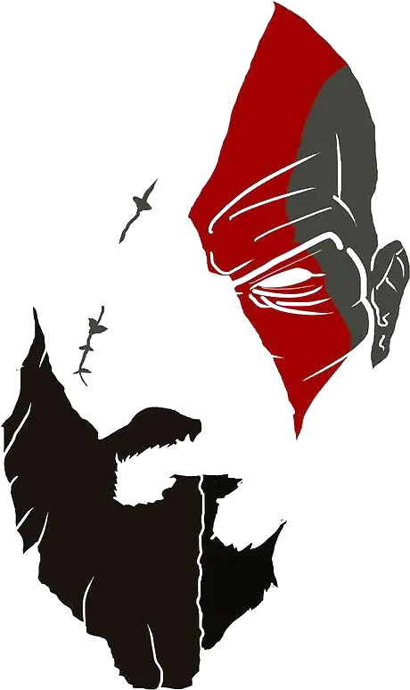  kratos god Of War face rosto @lucianoballack God Of War Tattoo Png