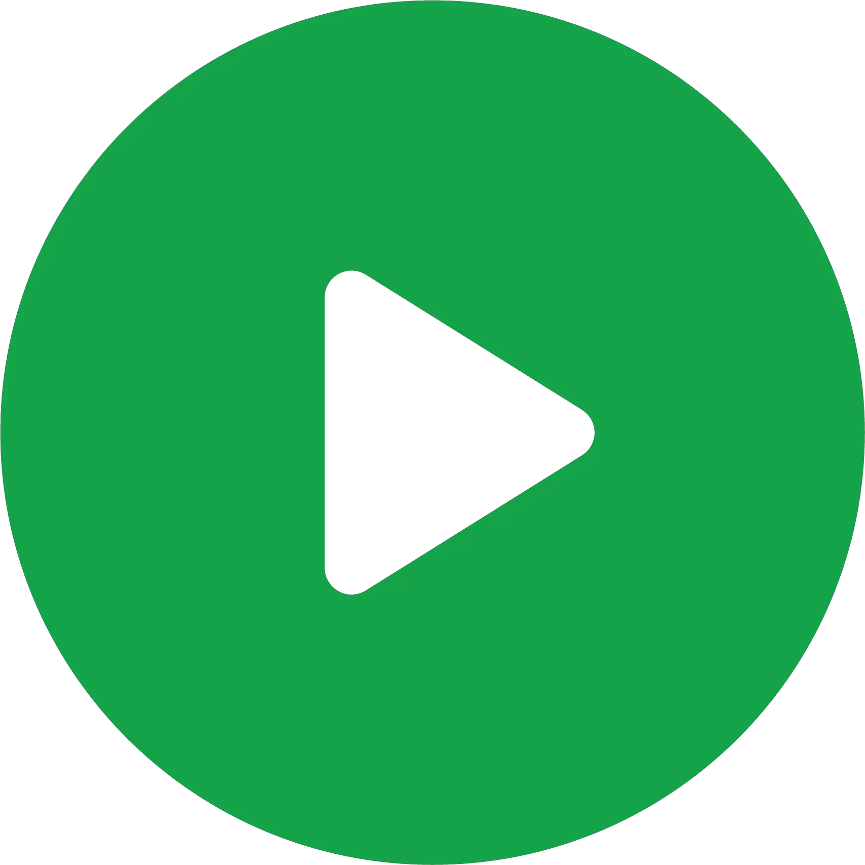  Green Transparent Play Button