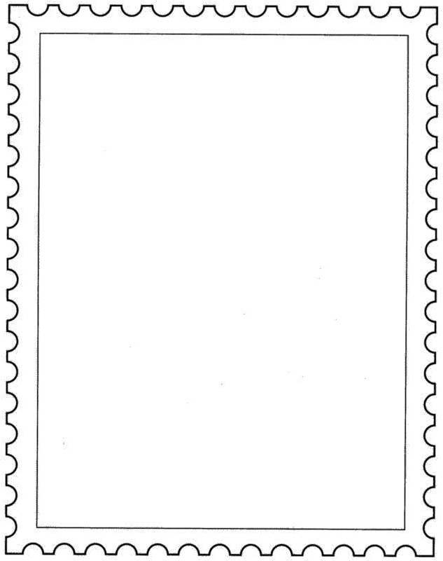  Postage Stamp Png Transparent Image Postage Stamp Template
