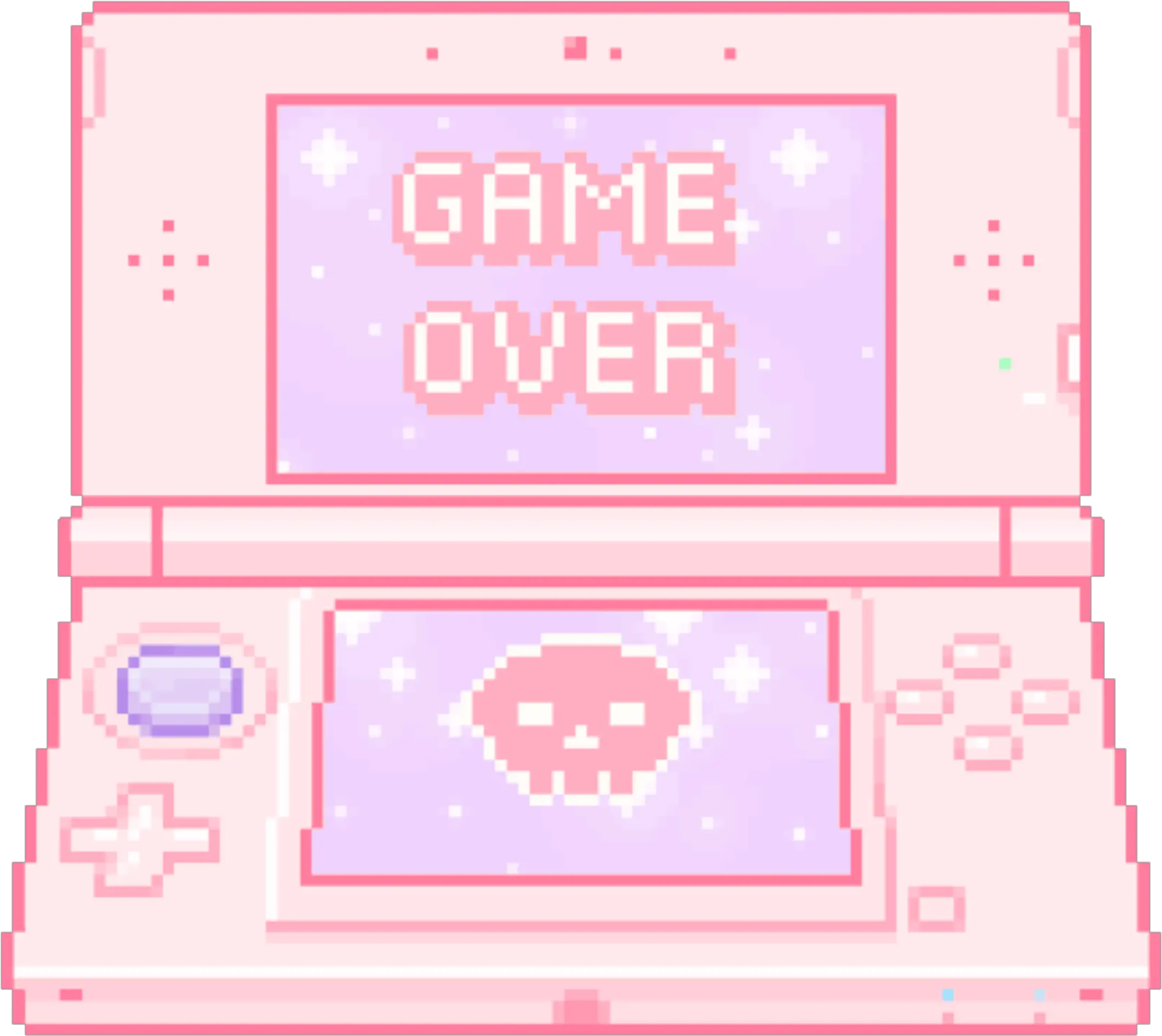  pink cute cutepink game over gameover games Pink Kawaii