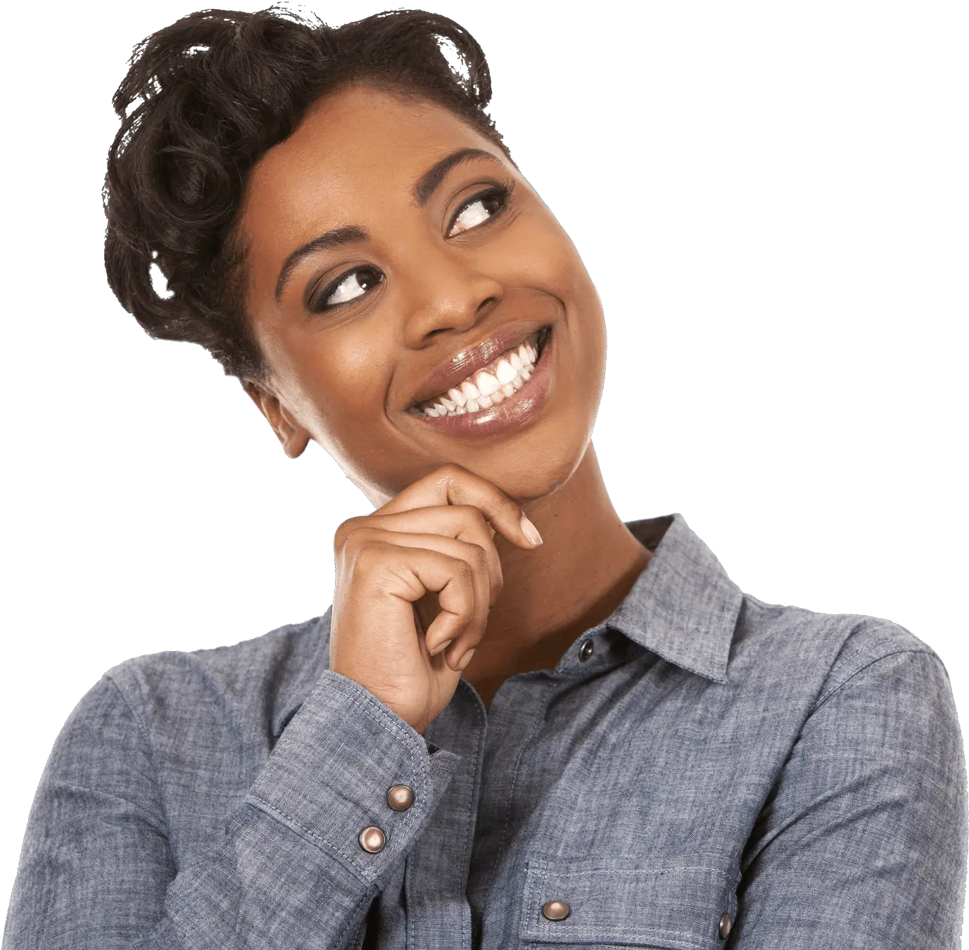  Smile Woman Africans Happy Black American Lady Png