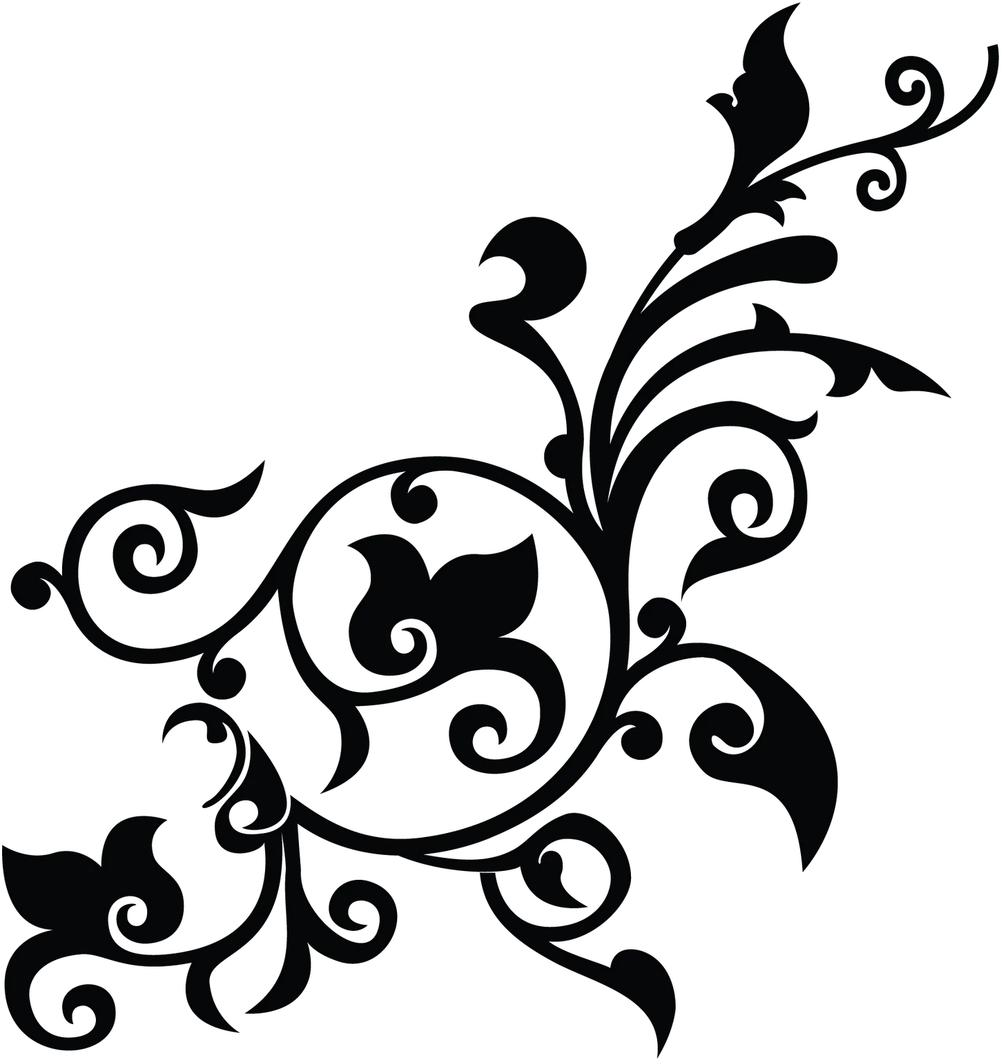  Gambar Bunga Floral Pattern Transparent Png Download Floral Png Black And White