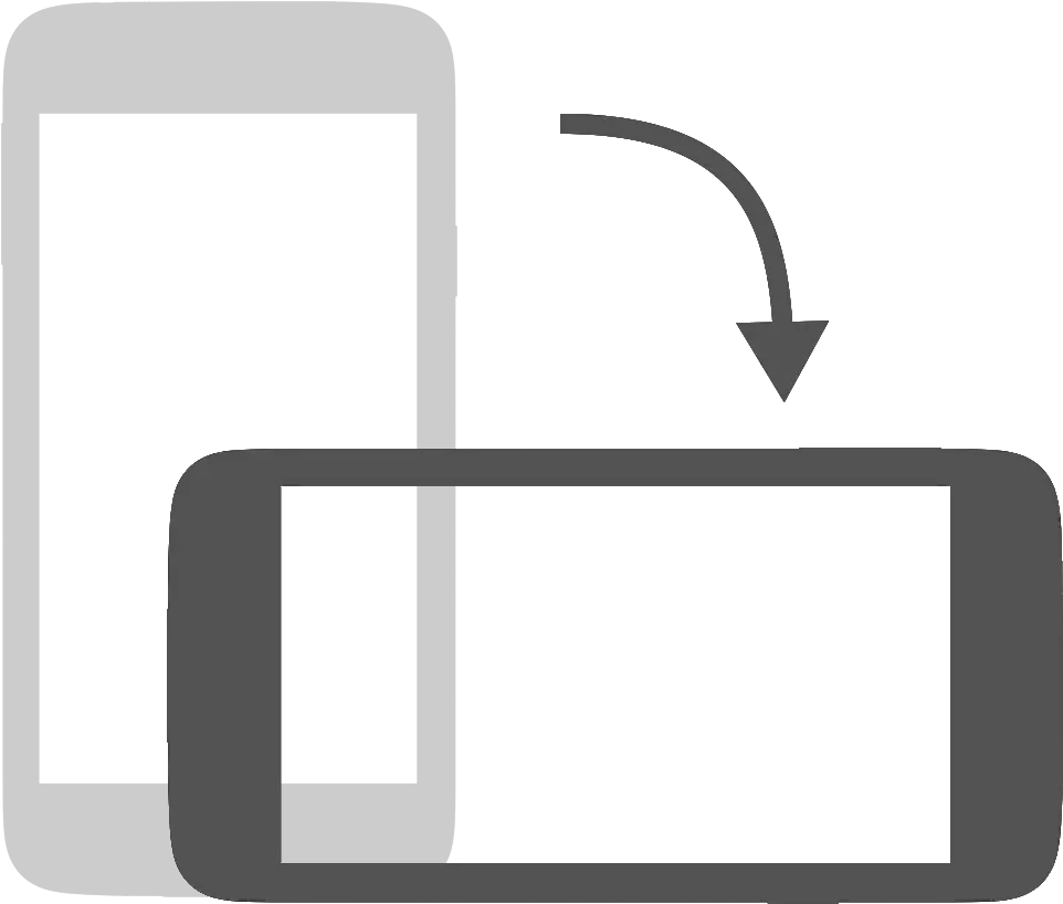  Please Rotate Your Smartphone To Landscape Mode Or Rotate Your Phone Png