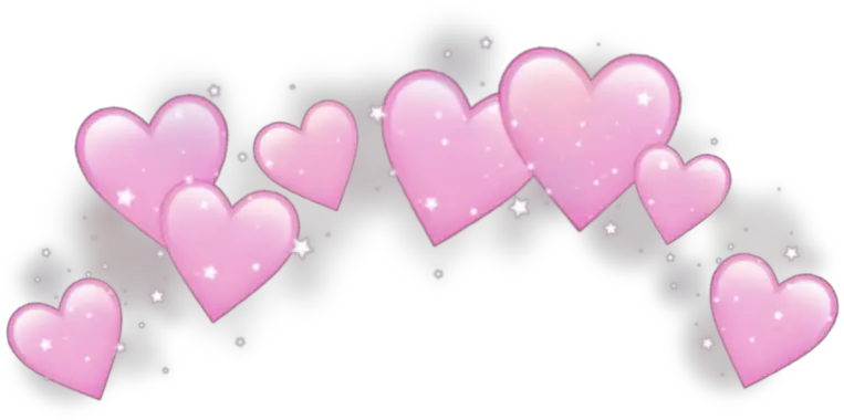  emoji emojis sticker stickers alien reupload Cute Pink Heart Crown