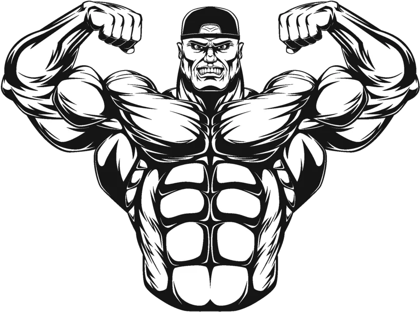  Bodybuilder Clip Art Transparent Cartoon Muscle Man