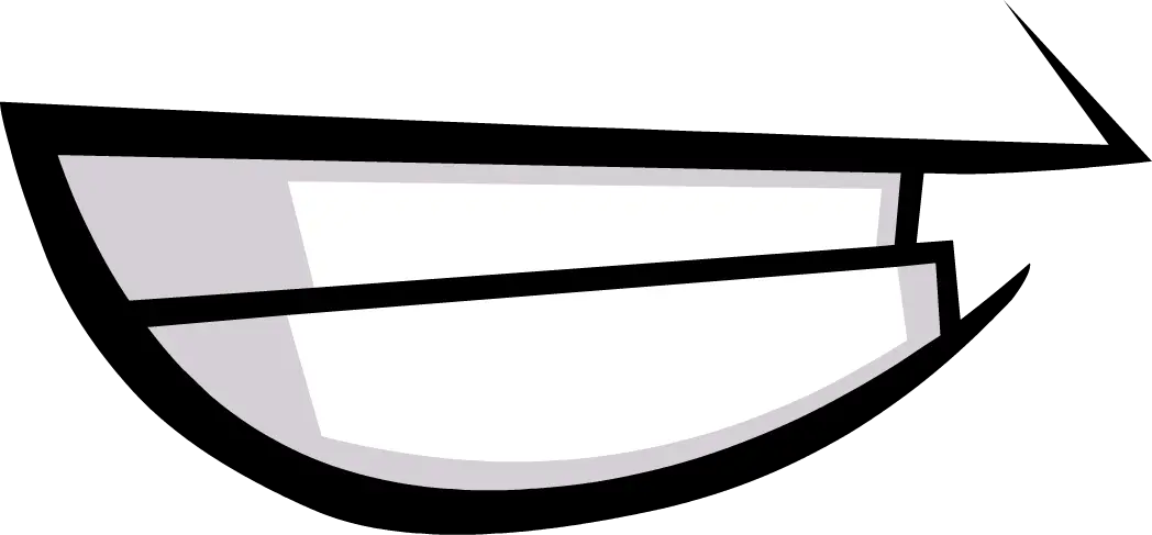  Super Happy Mouth Closed Cartoon Happy Mouth Png