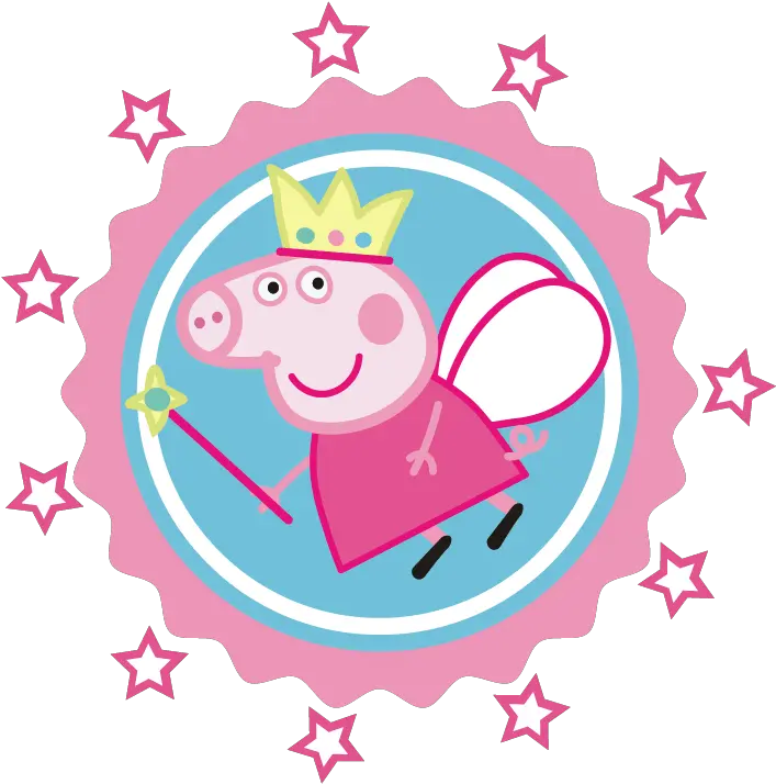  Alas Vector Png -peppa Pig Black Stars Transparent Background