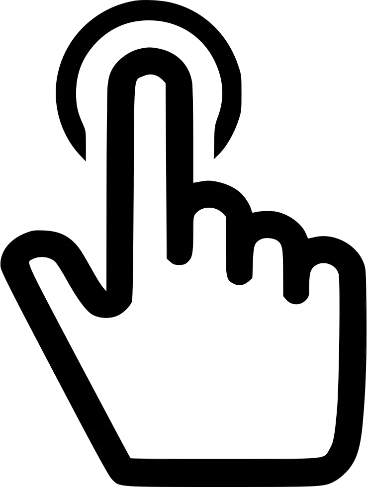  Click Finger Select Finger Point Icon Png