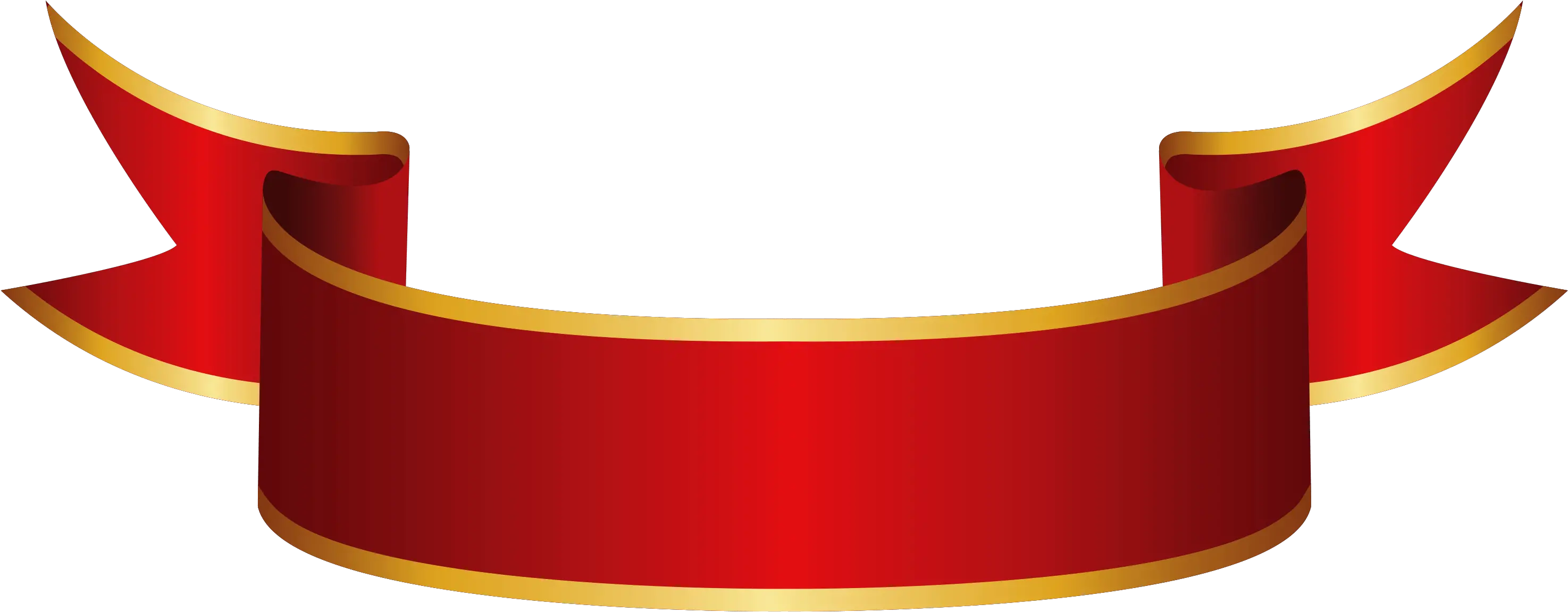  Thumb Image Red Gold Ribbon Png