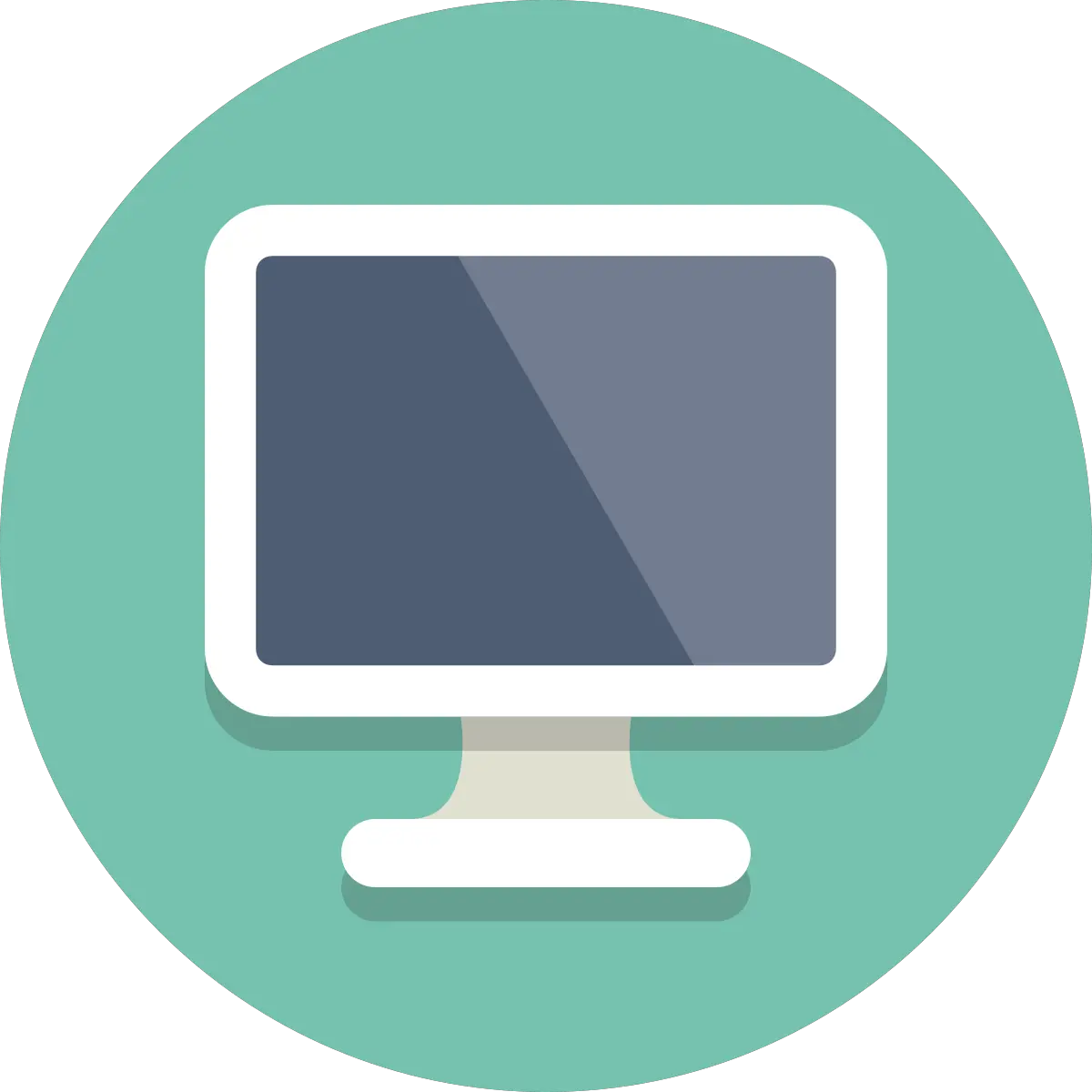  Circle Icons Computer My Computer Round Icon