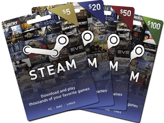  Steam Gift Card Steam Gift Cards