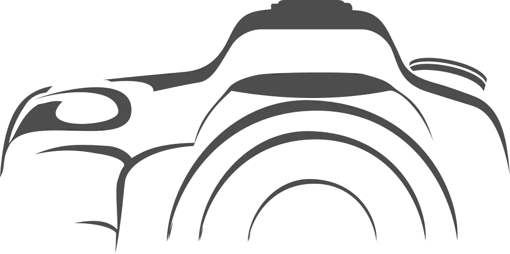  Photo Clipart Dslr Camera Clipart Black And White