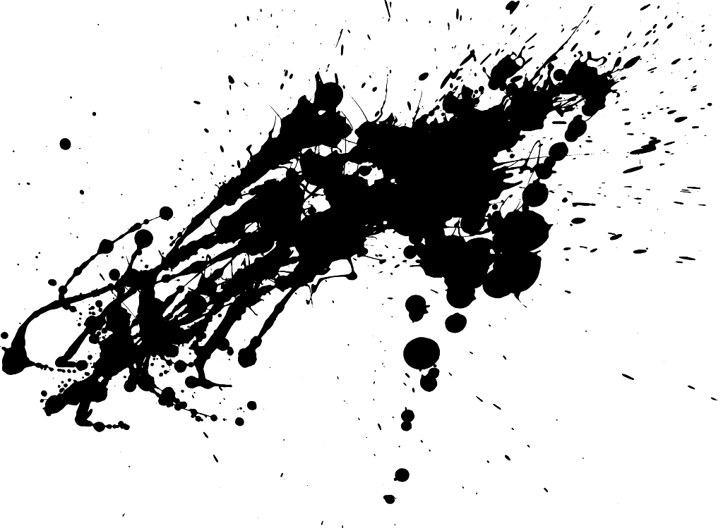  Transparent Ink Blots Png Black Paint Splatter Transparent