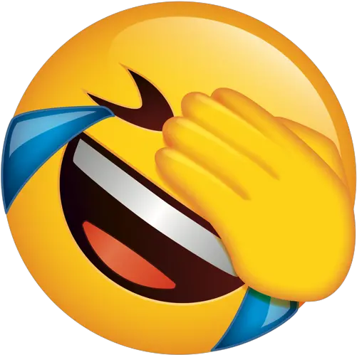  Crying Laughing Hand On Face Emoji