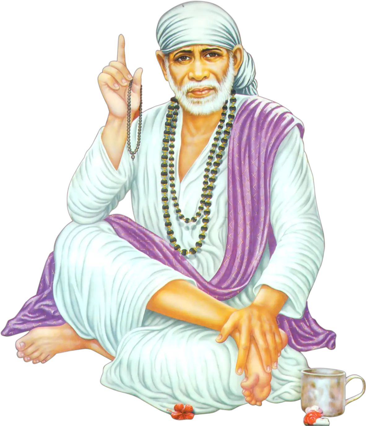  Class Img-fluid Sai Baba Canvas Painting