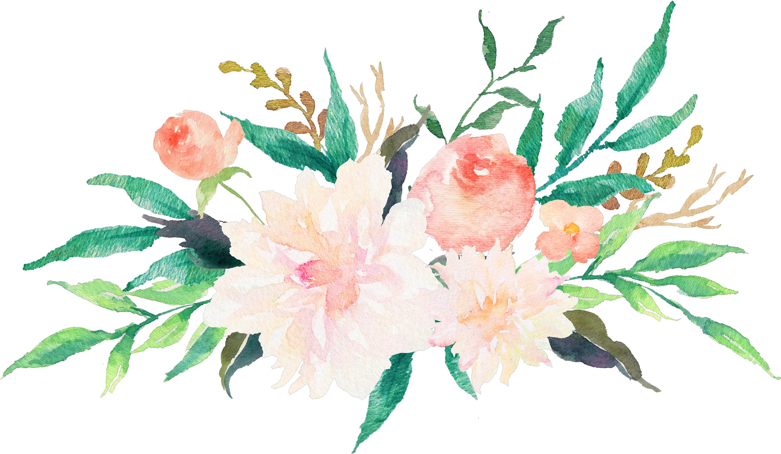  Wedding Invitation Watercolor Painting Flower Floral Water Paint Flower Png