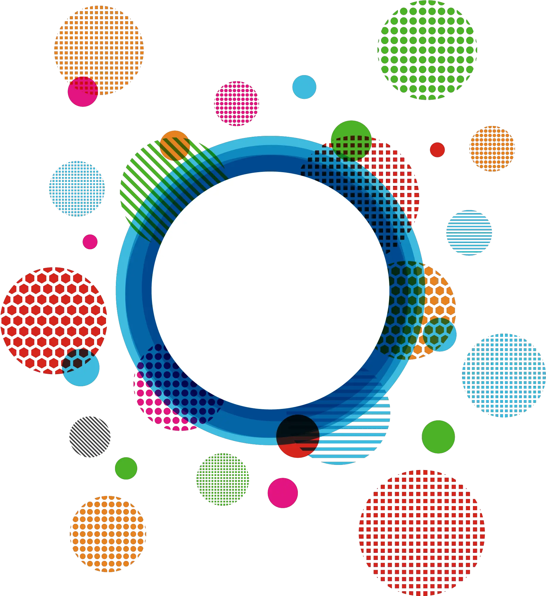  Transparent Circular Arrow Clipart Abstract Polka Dot Png