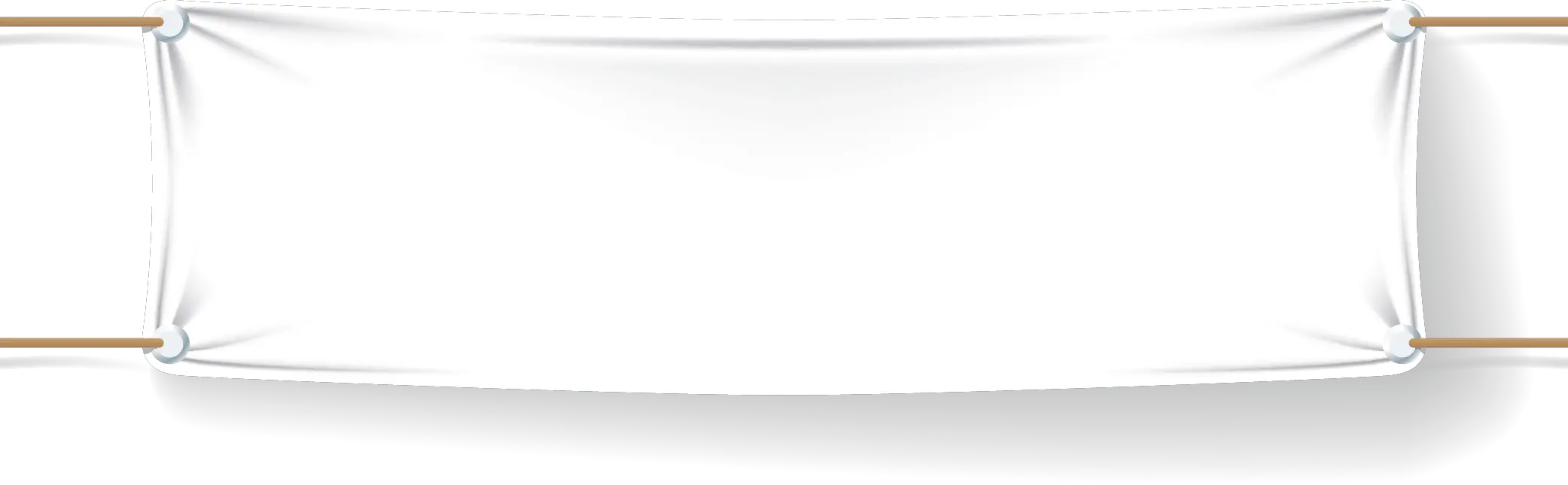  White Hanging Banner White Hanging Banner Png