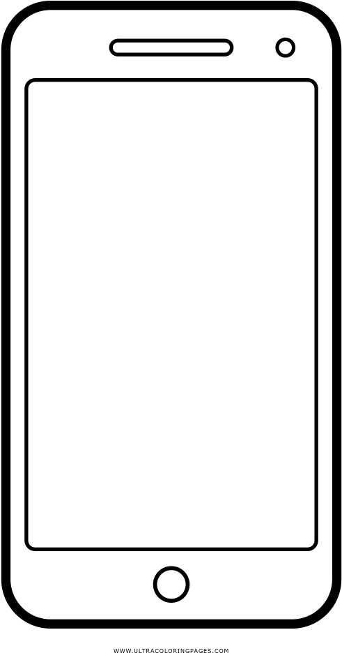  Smartphone Coloring Page Mobile Phone