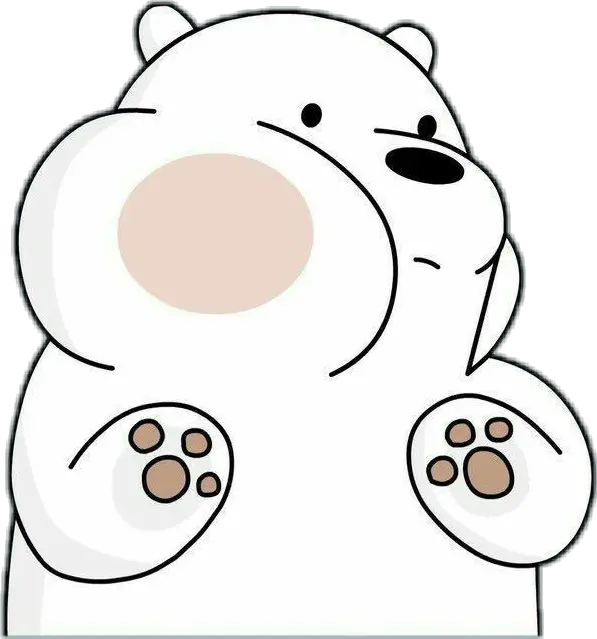  webarebears ursopolar ursosemcurso icebear cn We Bare Bears Ice Bear Sticker