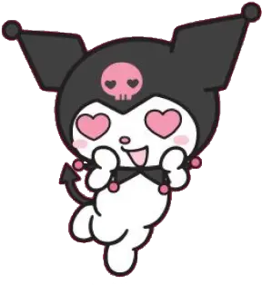  aesthetic love lovecore heart cute soft kawaii Kuromi Hello Kitty Icon