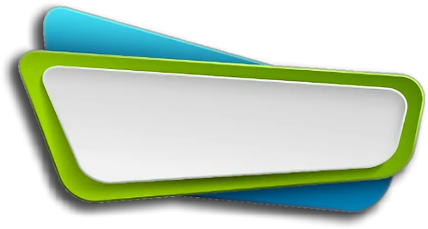  ppt label tape paper banner tag green blue Banner Png For Ppt