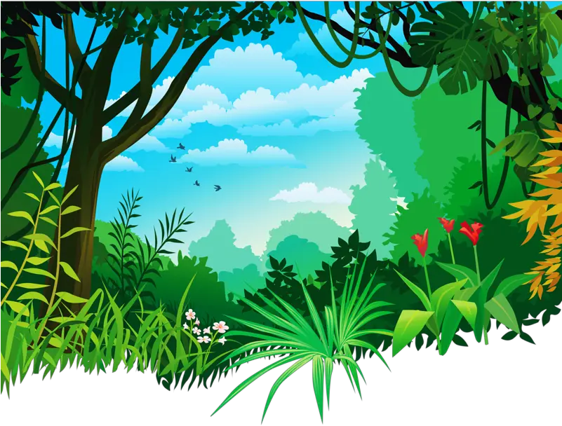  Download Jungle Background Png Clipart Tropical And Cartoon Jungle Background