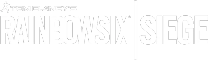  Rainbow Six Siege White Logo