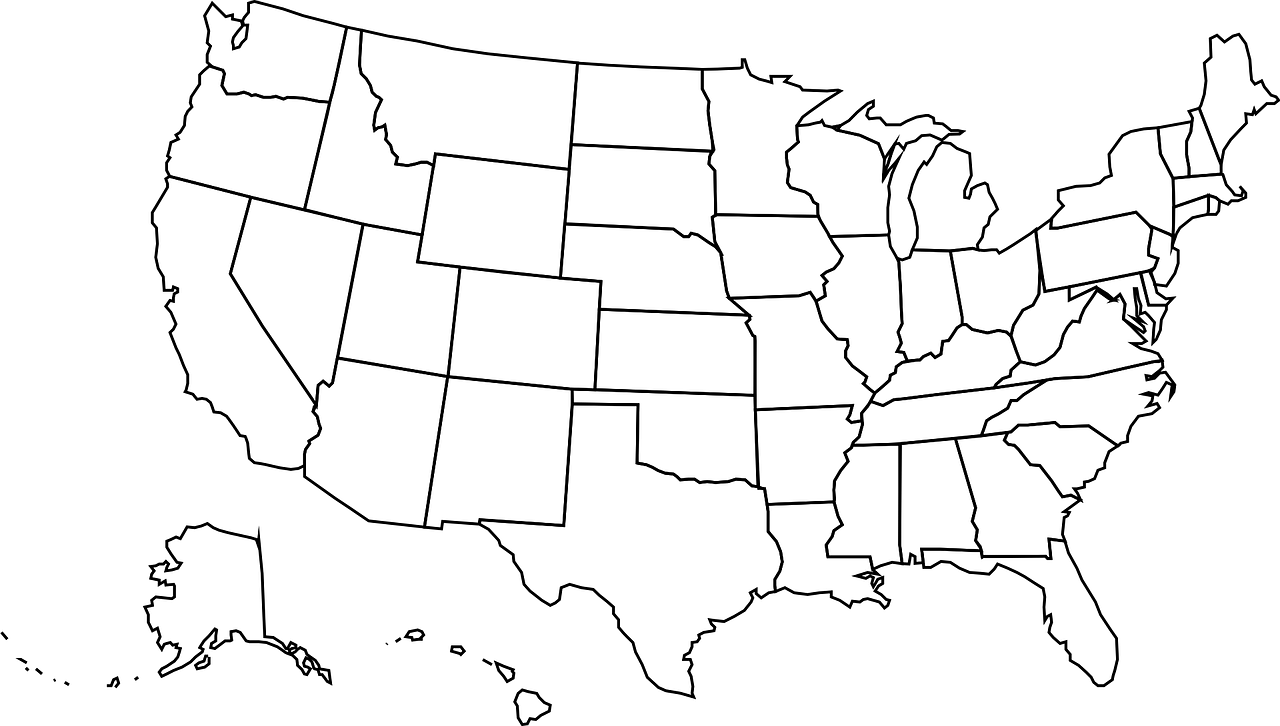 High Resolution United States Map Outline