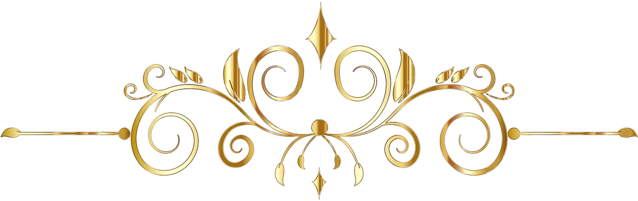  Flourish Divider Ornament Free Picture Gold Decorative Ornaments Png Clip Art