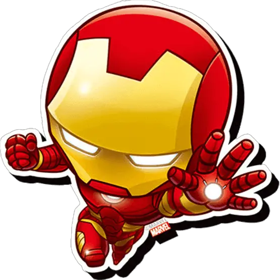  Transparent Superhero Clip Art Chibi Iron Man Cartoon