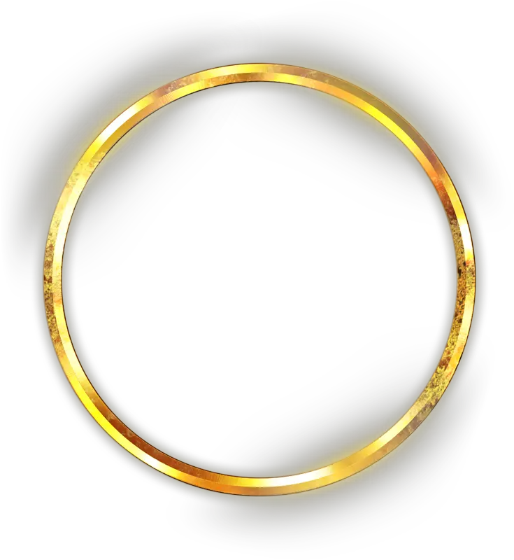  freetoedit gold frame border circle Transparent Cool Circle Png