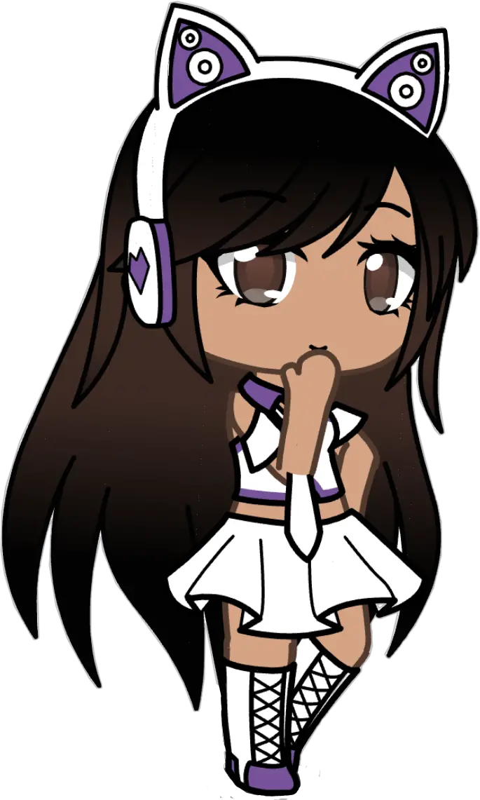  gacha gachalife gachaverse gachastudio white purple Gacha Life Wallpaper Cute
