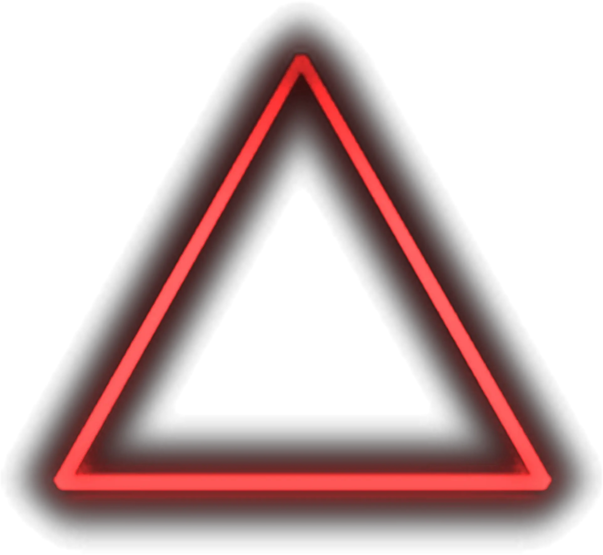  Neon Triangle Png Red Neon Triangle Png