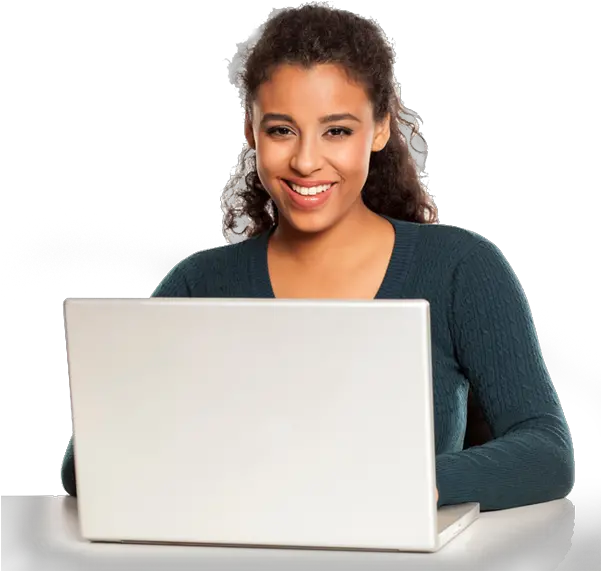  Non-traditional High School Student Working On Laptop Student In Laptop Png
