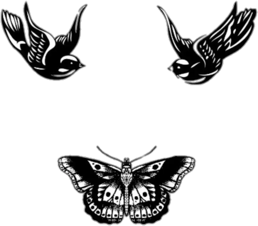  Transparent Passarinho Png Harry Styles Tattoos Butterfly