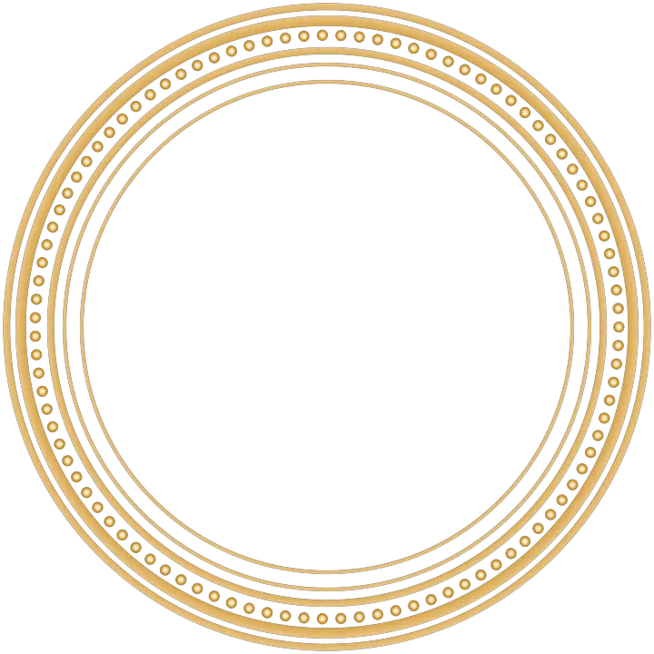  Circle Frames Png Gold Circle Frame Png