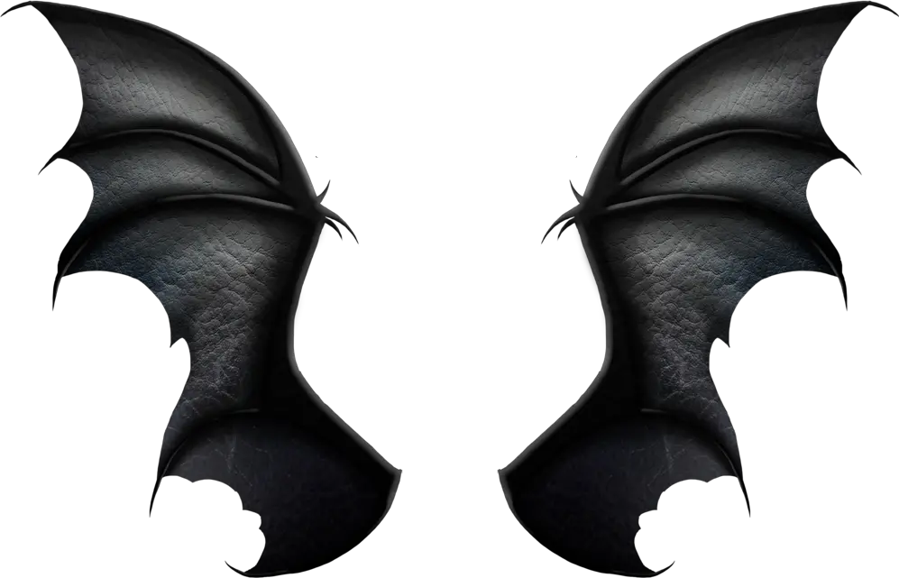  Transparent Bat Wings Clipart Black Realistic Dragon Wings